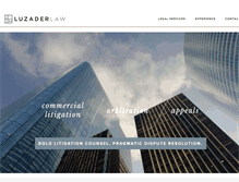 Tablet Screenshot of luzaderlaw.com